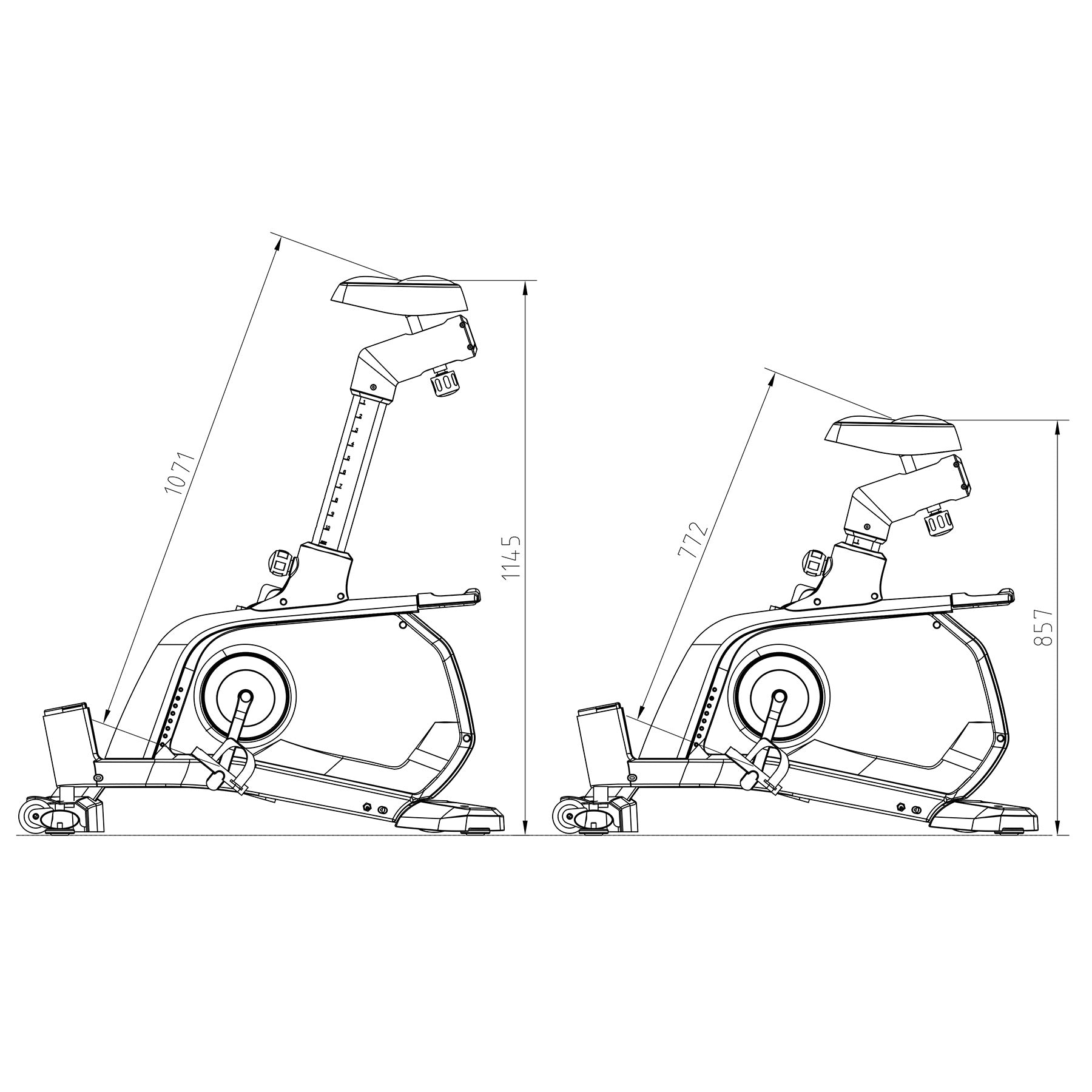 M1844-i ROWER STACJONARNY ELEKTROMAGNETYCZNY HMS PREMIUM