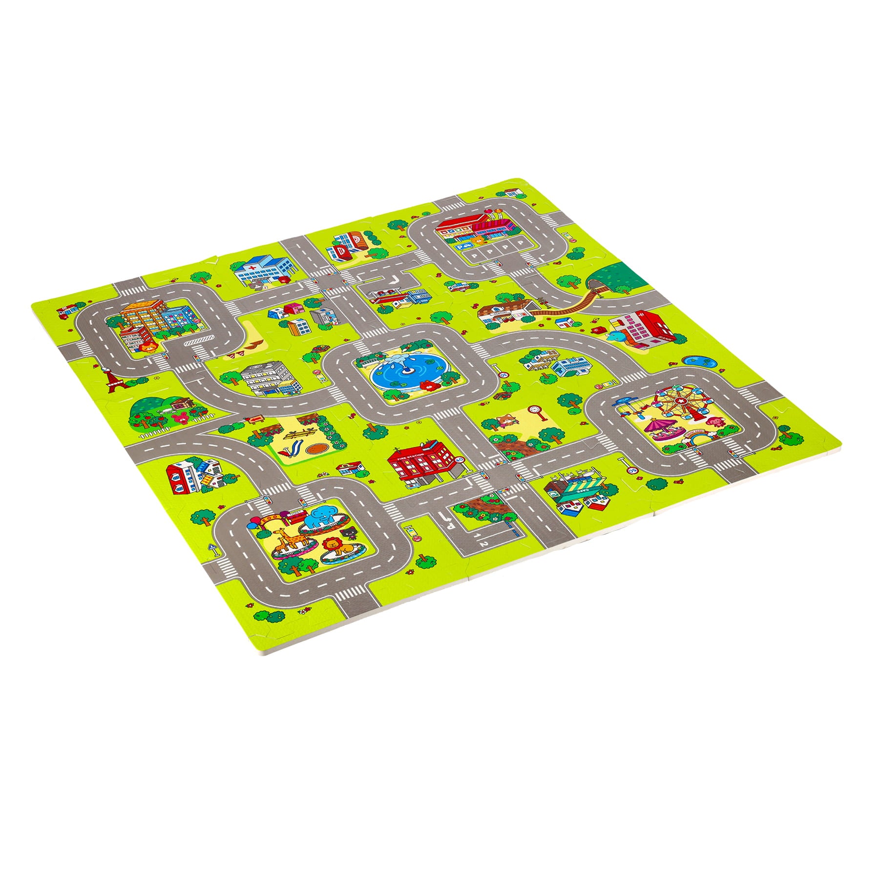 MATA DZIECIĘCA PUZZLE CARS 9 ELEMENTÓW 10MM NILS FUN MD02