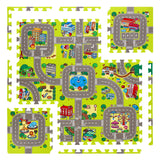 MATA DZIECIĘCA PUZZLE CARS 9 ELEMENTÓW 10MM NILS FUN MD02