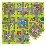 MATA DZIECIĘCA PUZZLE CARS 9 ELEMENTÓW 10MM NILS FUN MD02