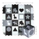 MATA DZIECIĘCA PUZZLE KOJEC 36 ELEMENTÓW 140x140CM NILS FUN MD03