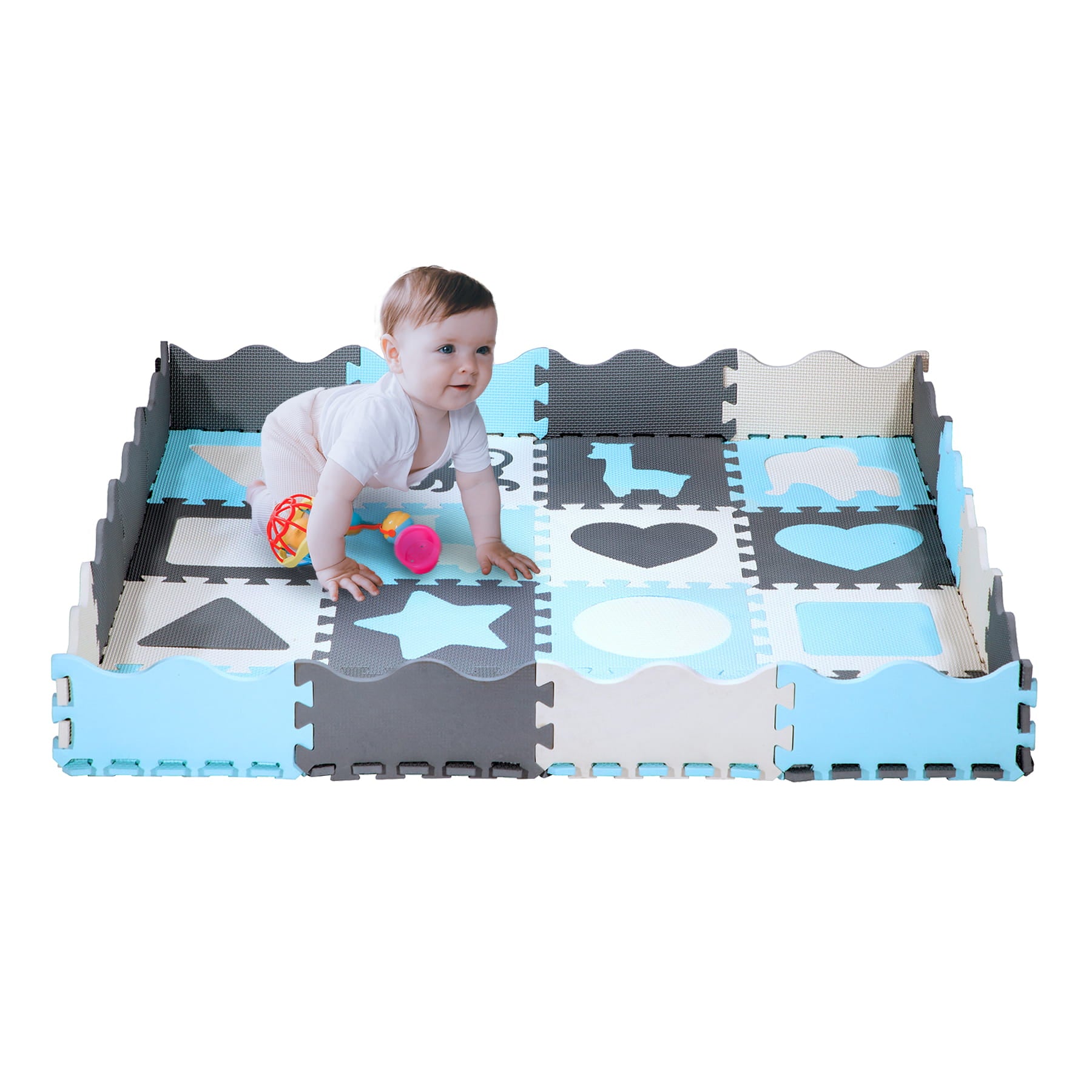 MATA DZIECIĘCA PUZZLE KOJEC 36 ELEMENTÓW 140x140CM NILS FUN MD03