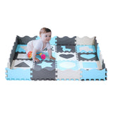 MATA DZIECIĘCA PUZZLE KOJEC 36 ELEMENTÓW 140x140CM NILS FUN MD03