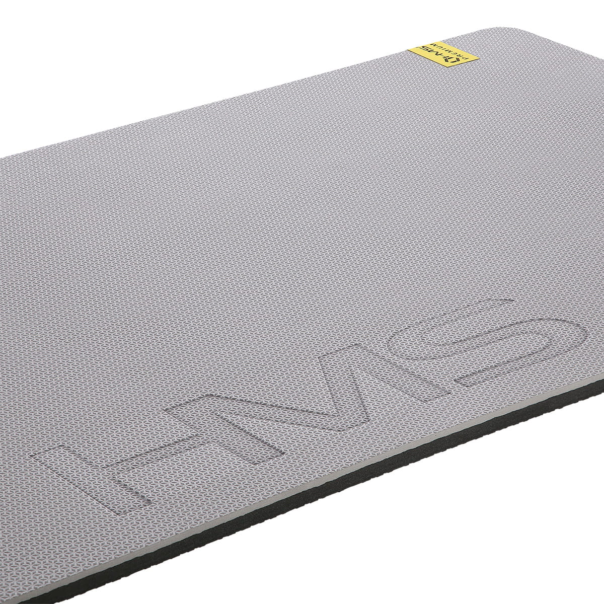 MATA FITNESS KLUBOWA Z OTWORAMI 120*60CM EVA 15MM HMS PREMIUM LIGHT GREY-BLACK MFK07