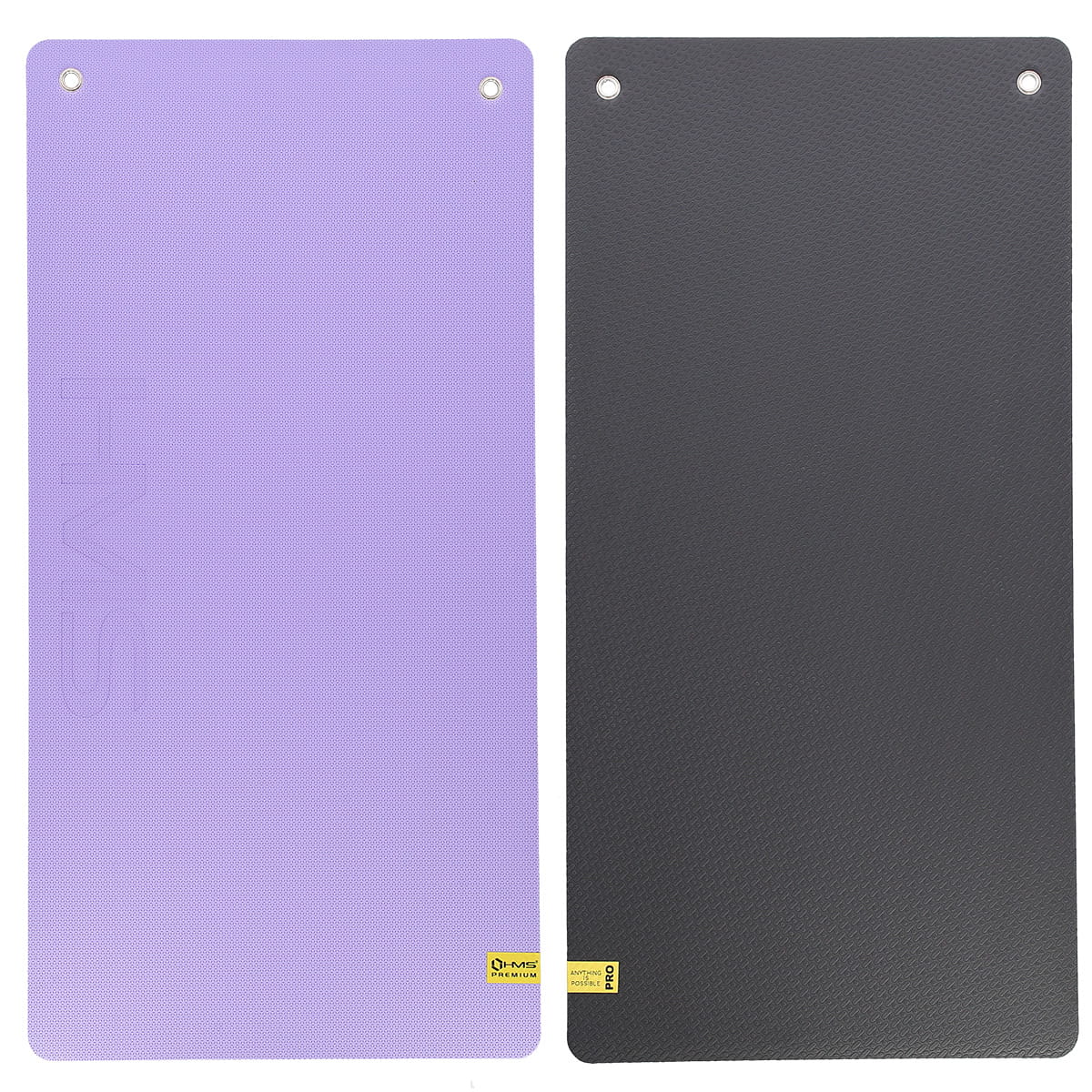 MATA FITNESS KLUBOWA Z OTWORAMI 120*60CM EVA 15MM HMS PREMIUM VIOLET-BLACK MFK07