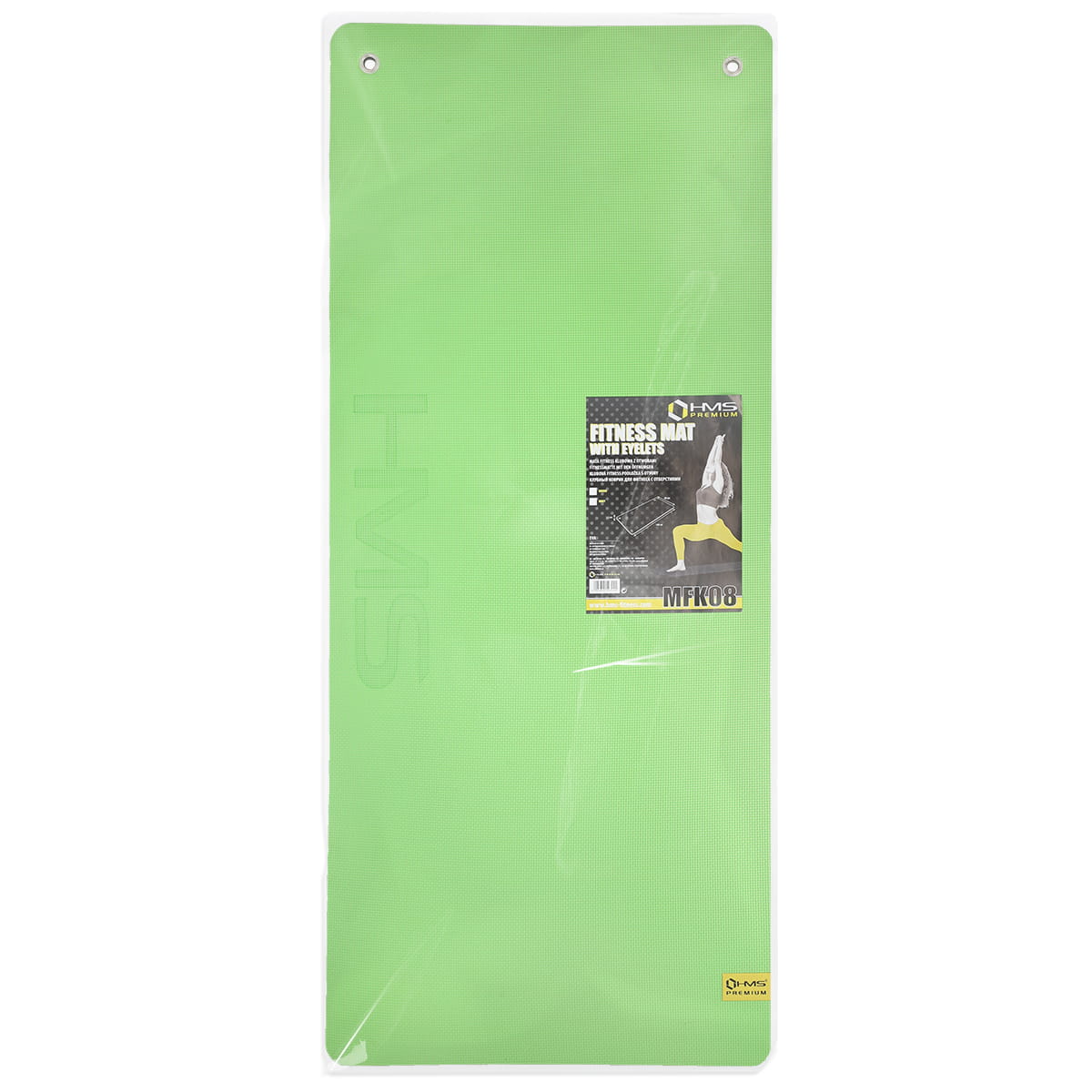 GREEN-BLACK MATA FITNESS KLUBOWA Z OTWORAMI 140*60CM EVA 15MM HMS PREMIUM MFK08
