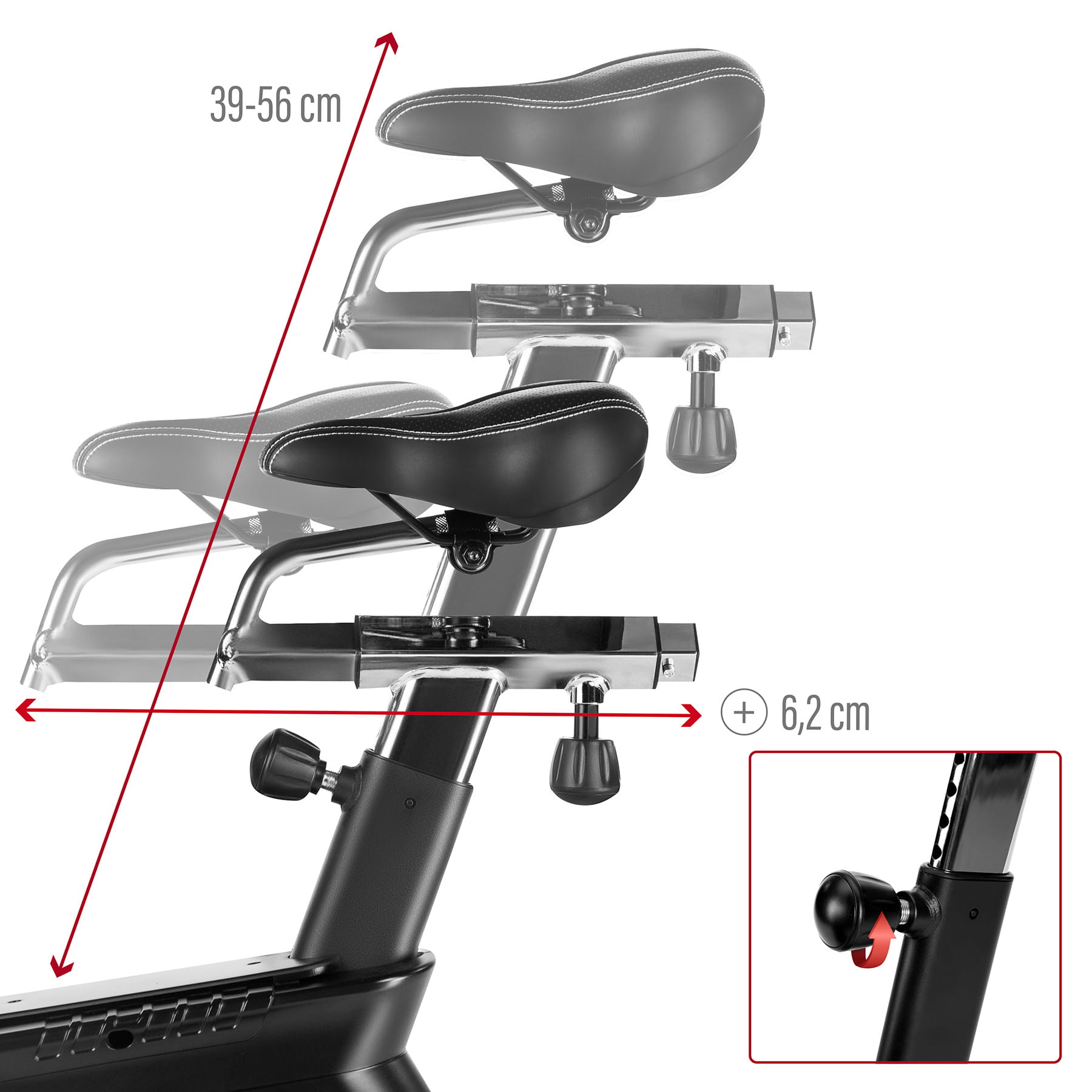 ROWER STACJONARNY POWIETRZNY COMMERCIAL HMS MP5420