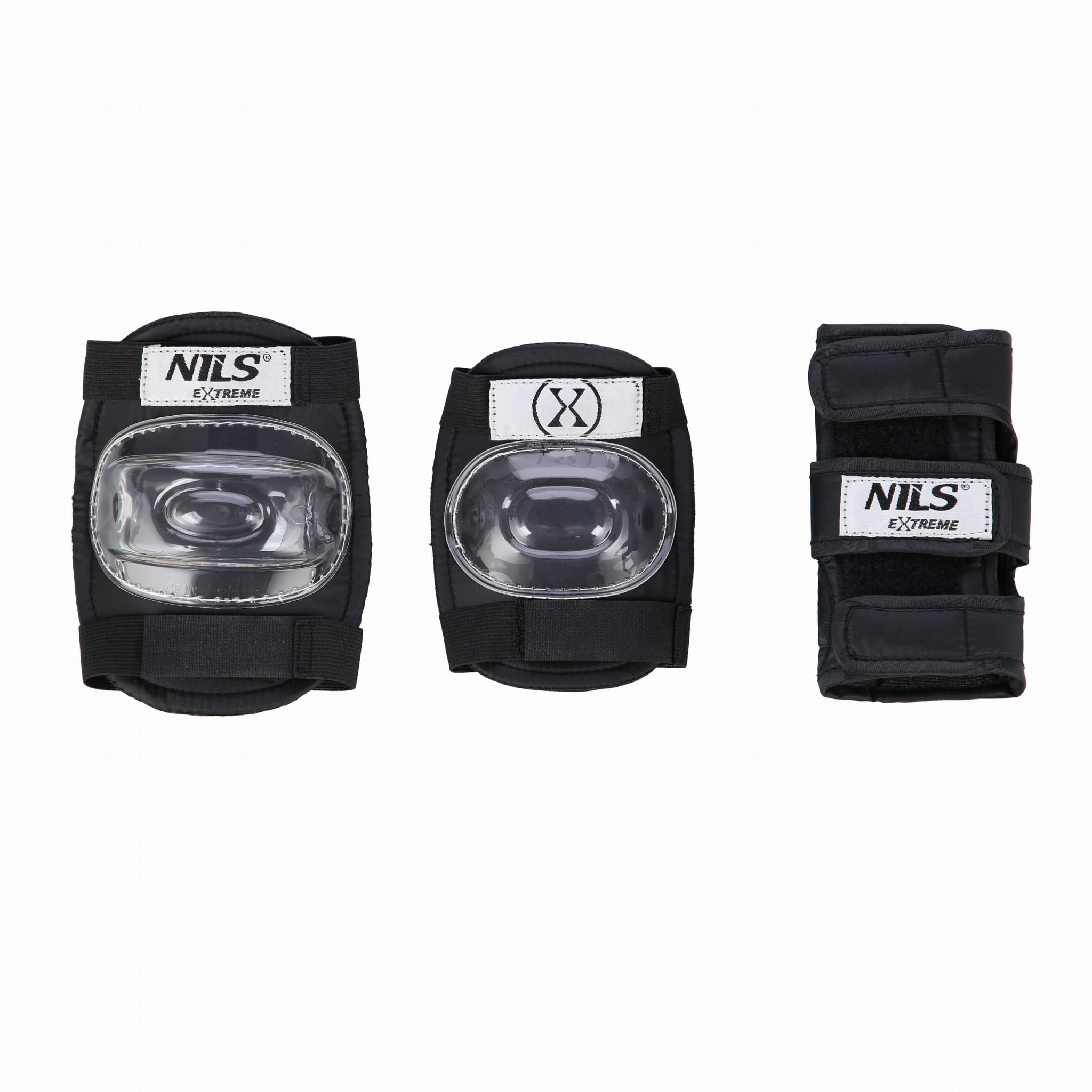 ZESTAW  KASK Z OCHRANIACZAMI CZARNY NILS EXTREME MR290+H230