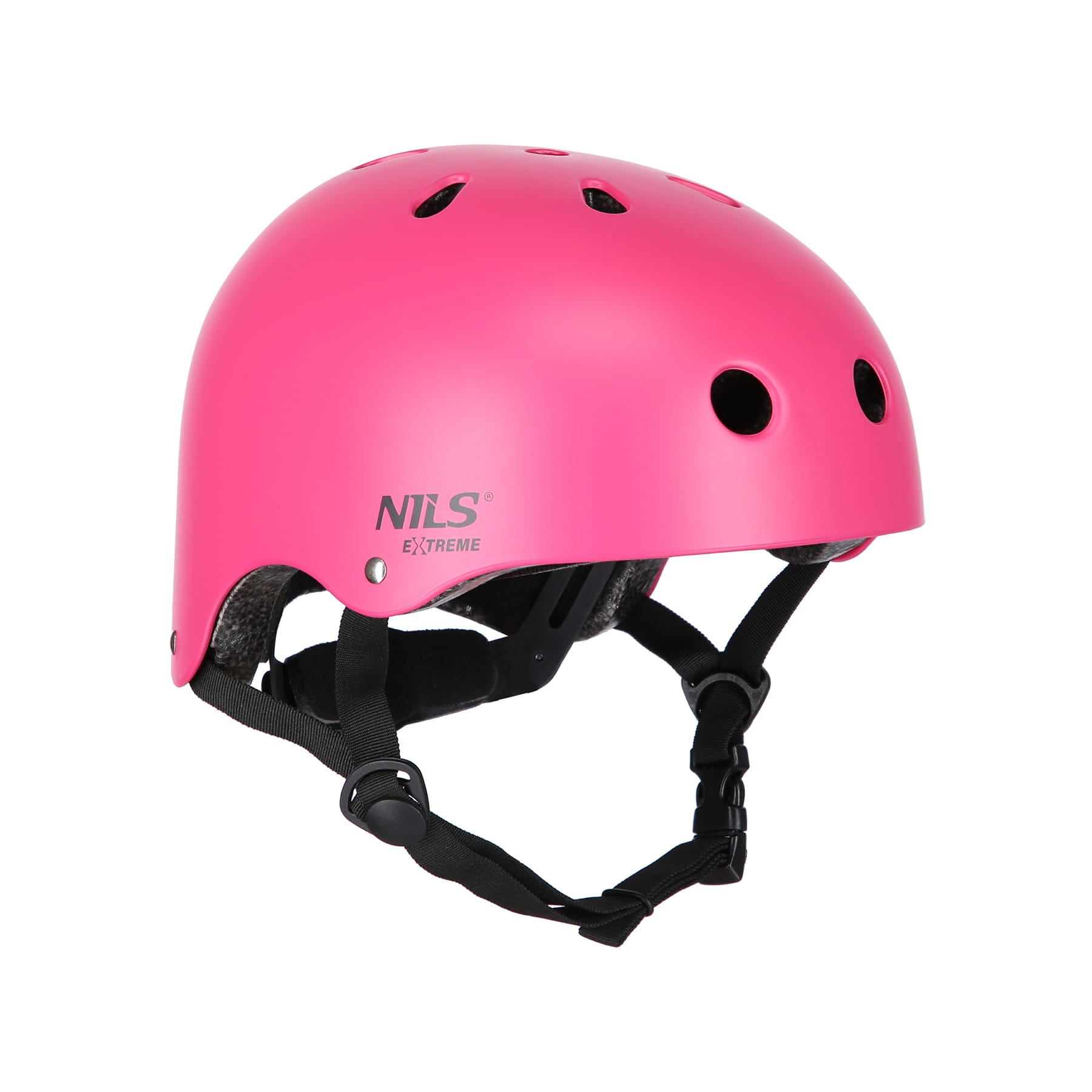 ZESTAW KASK Z OCHRANIACZAMI RÓŻOWY NILS EXTREME MR290+H230