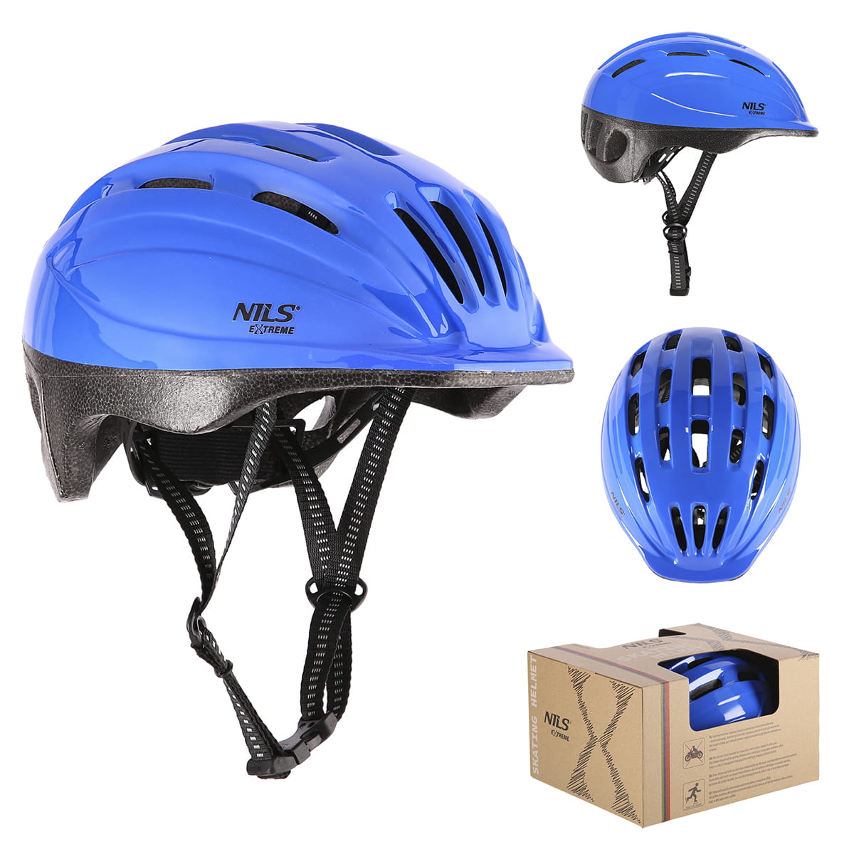 KASK DZIECIĘCY MTV62J NIEBIESKI NILS EXTREME