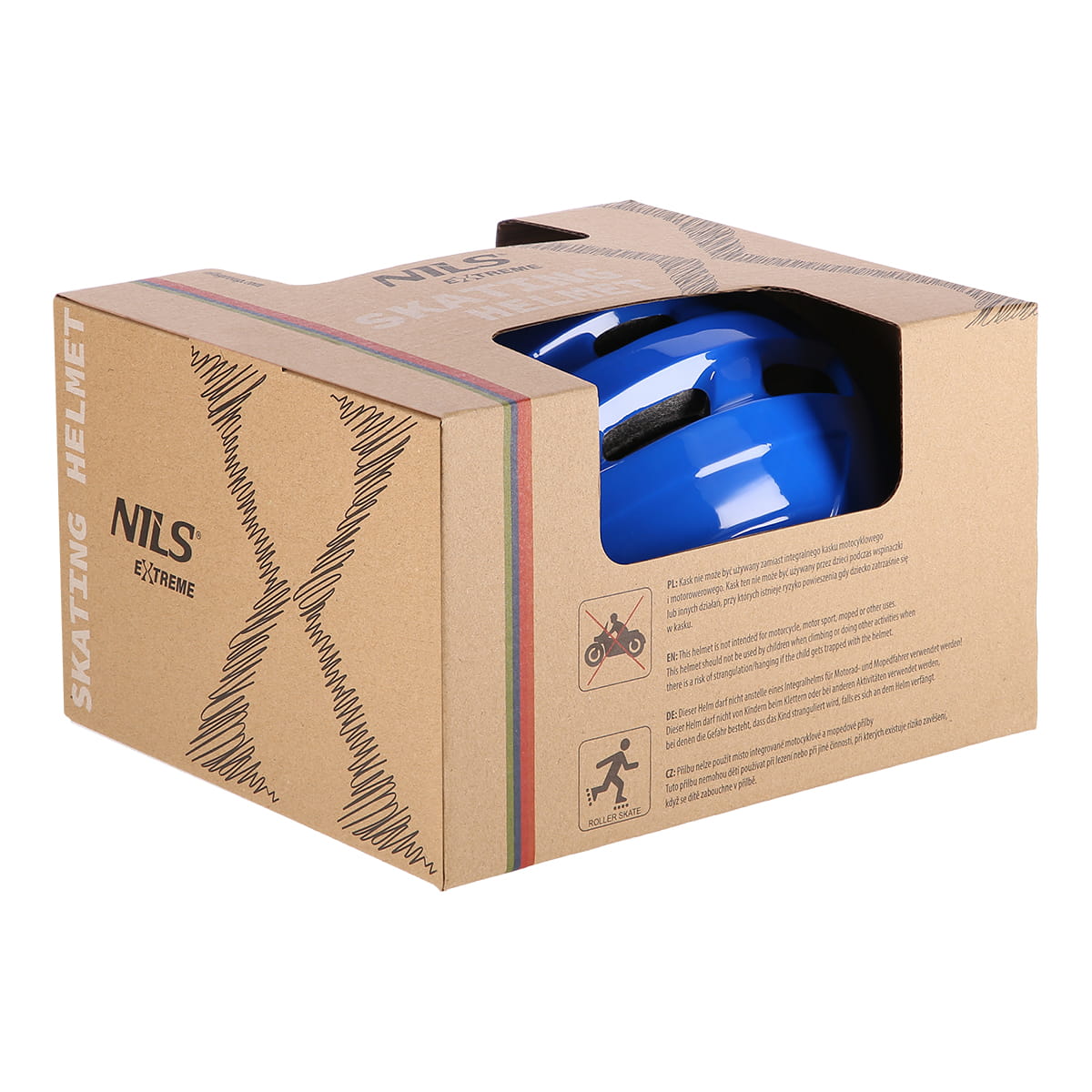 KASK DZIECIĘCY MTV62J NIEBIESKI NILS EXTREME