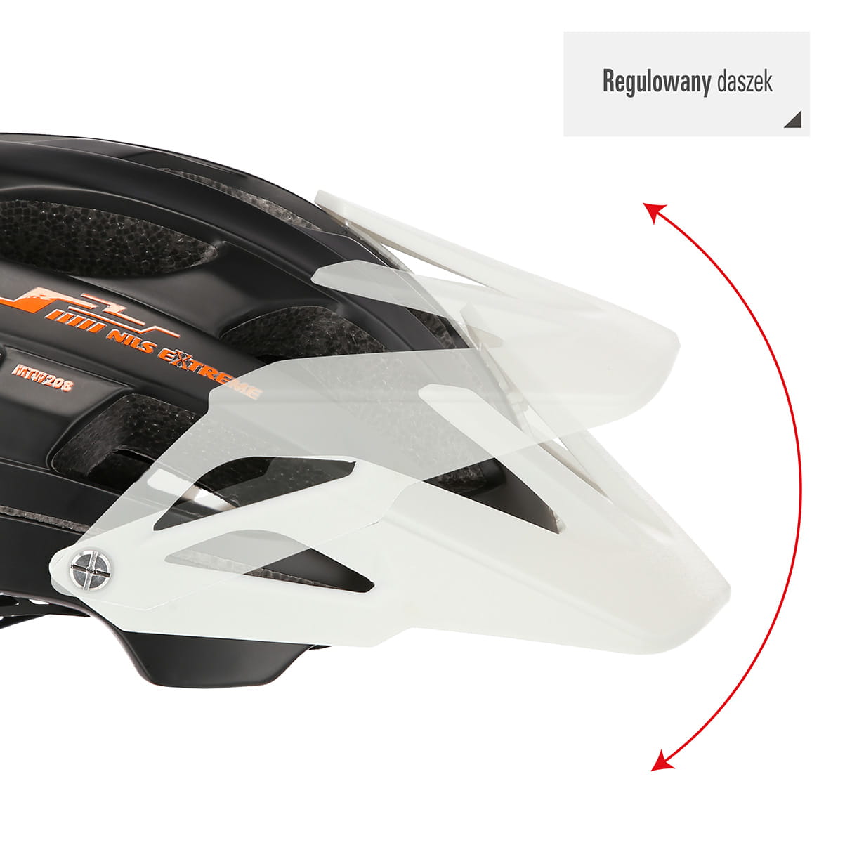 MTW208 CZARNO-BIAŁY KASK NILS EXTREME