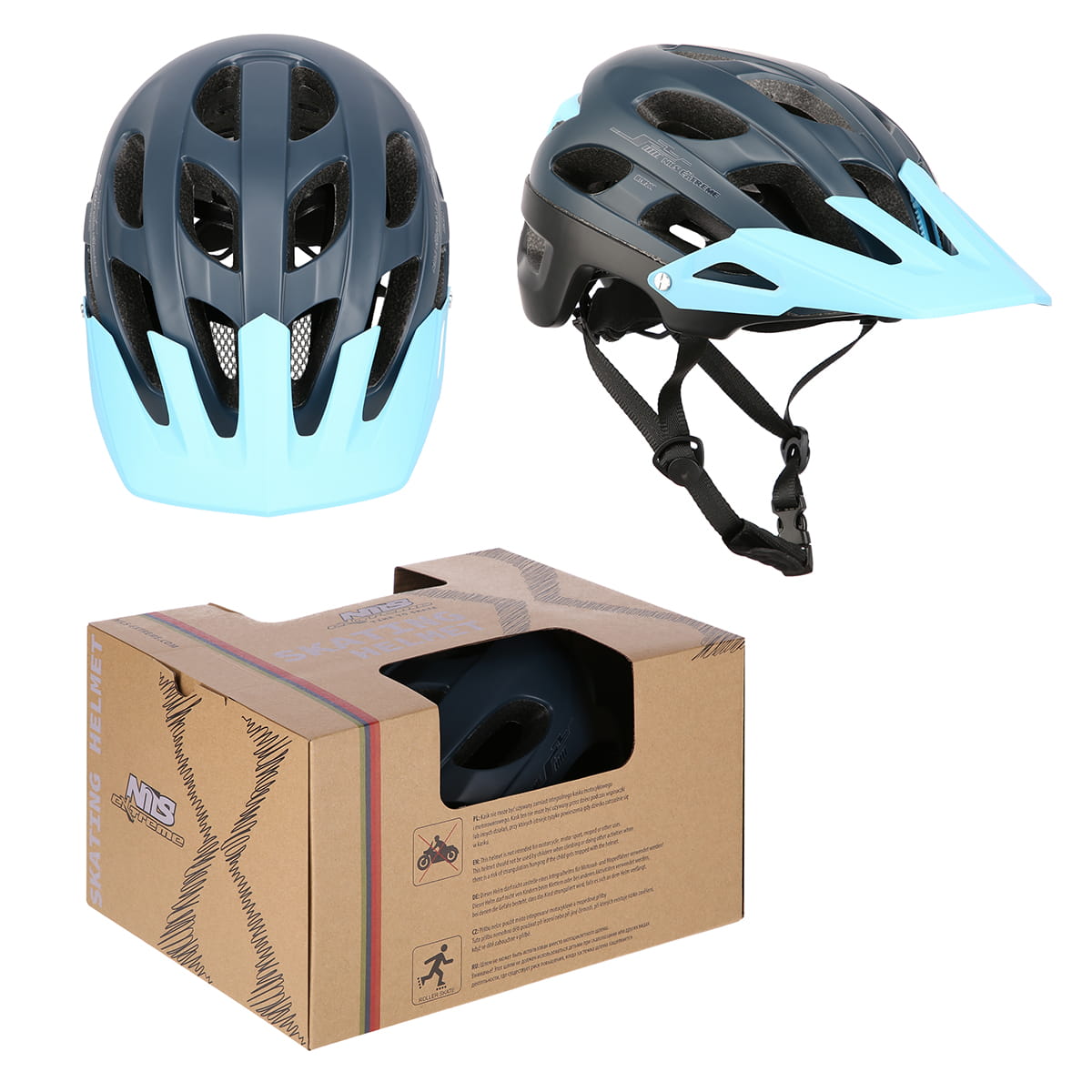 MTW208 GRANATOWO-NIEBIESKI KASK NILS EXTREME