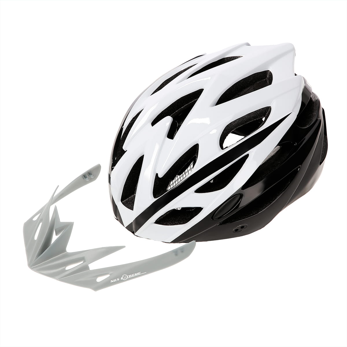 MTW210 BIAŁO-CZARNY KASK NILS EXTREME