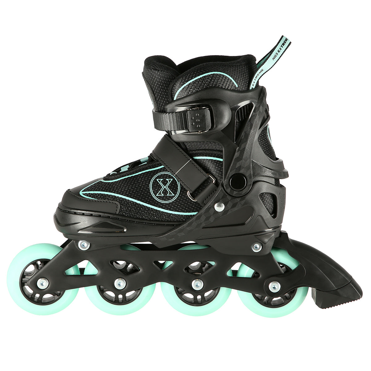 ROLKI REGULOWANE ROZM.39-42 CZARNO/NIEBIESKIE NILS EXTREME NA11008OUTLET
