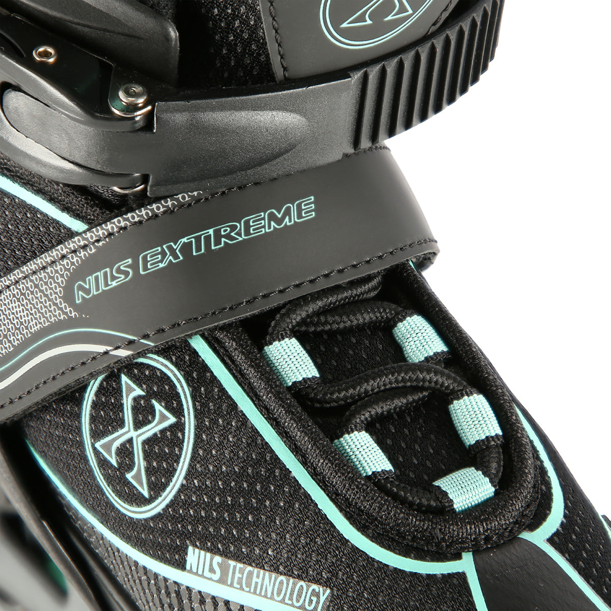 ROLKI REGULOWANE ROZM.39-42 CZARNO/NIEBIESKIE NILS EXTREME NA11008OUTLET