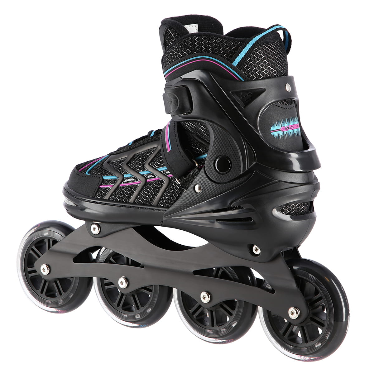 NA1128 CZARNO-FIOLETOWE ROLKI NILS EXTREME