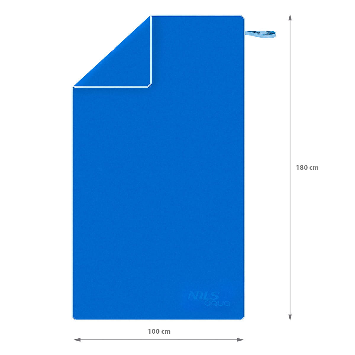 NAR12 RĘCZNIK Z MIKROFIBRY 180x100 cm NILS AQUA