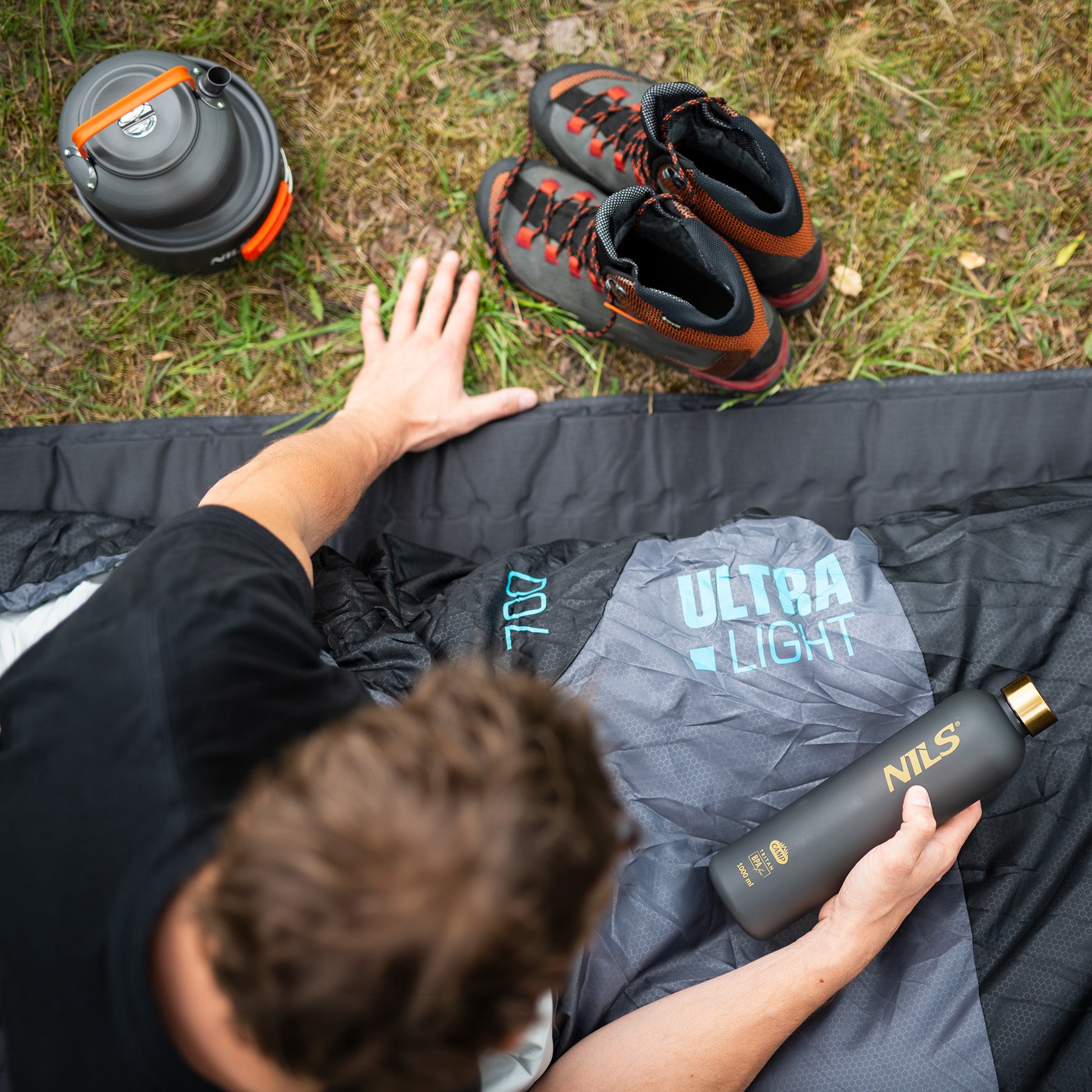 Ultra lekki śpiwór turystyczny mumia NILS CAMP NC1705