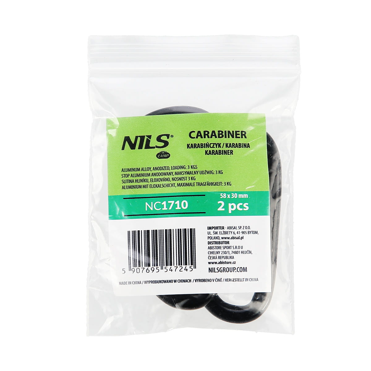 KARABIŃCZYK ZESTAW 2 SZT. NILS CAMP NC1710