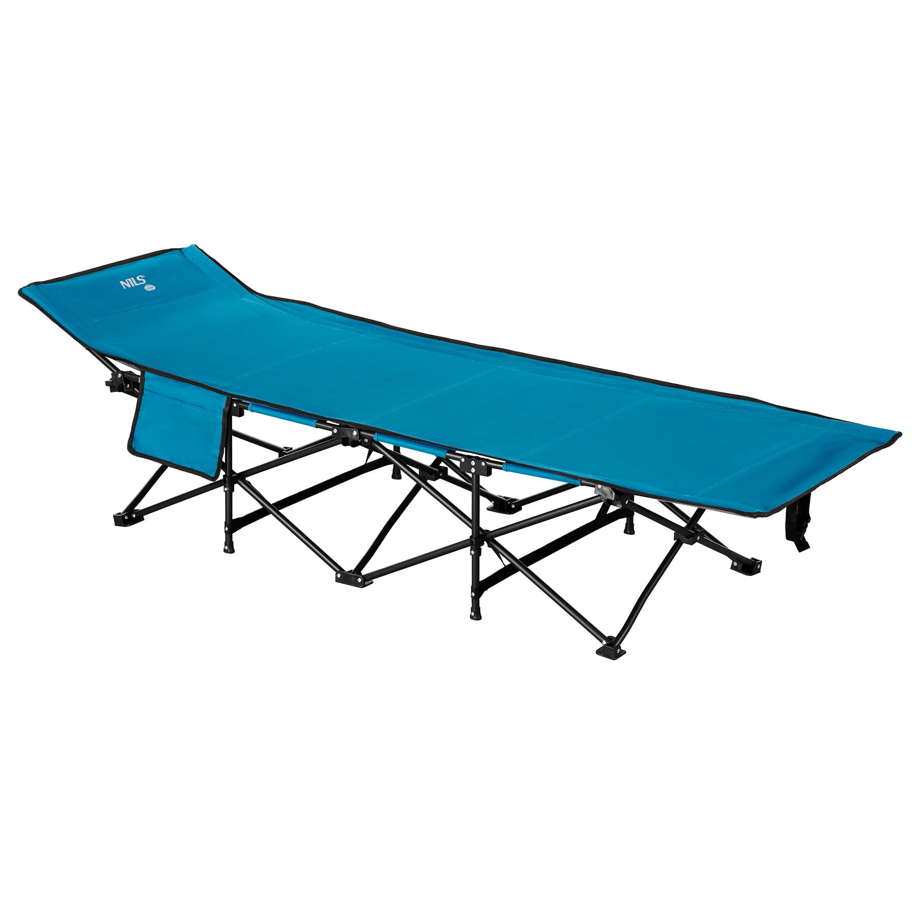 ŁÓŻKO POLOWE NIEBIESKIE 188 CM NILS CAMP NC2701