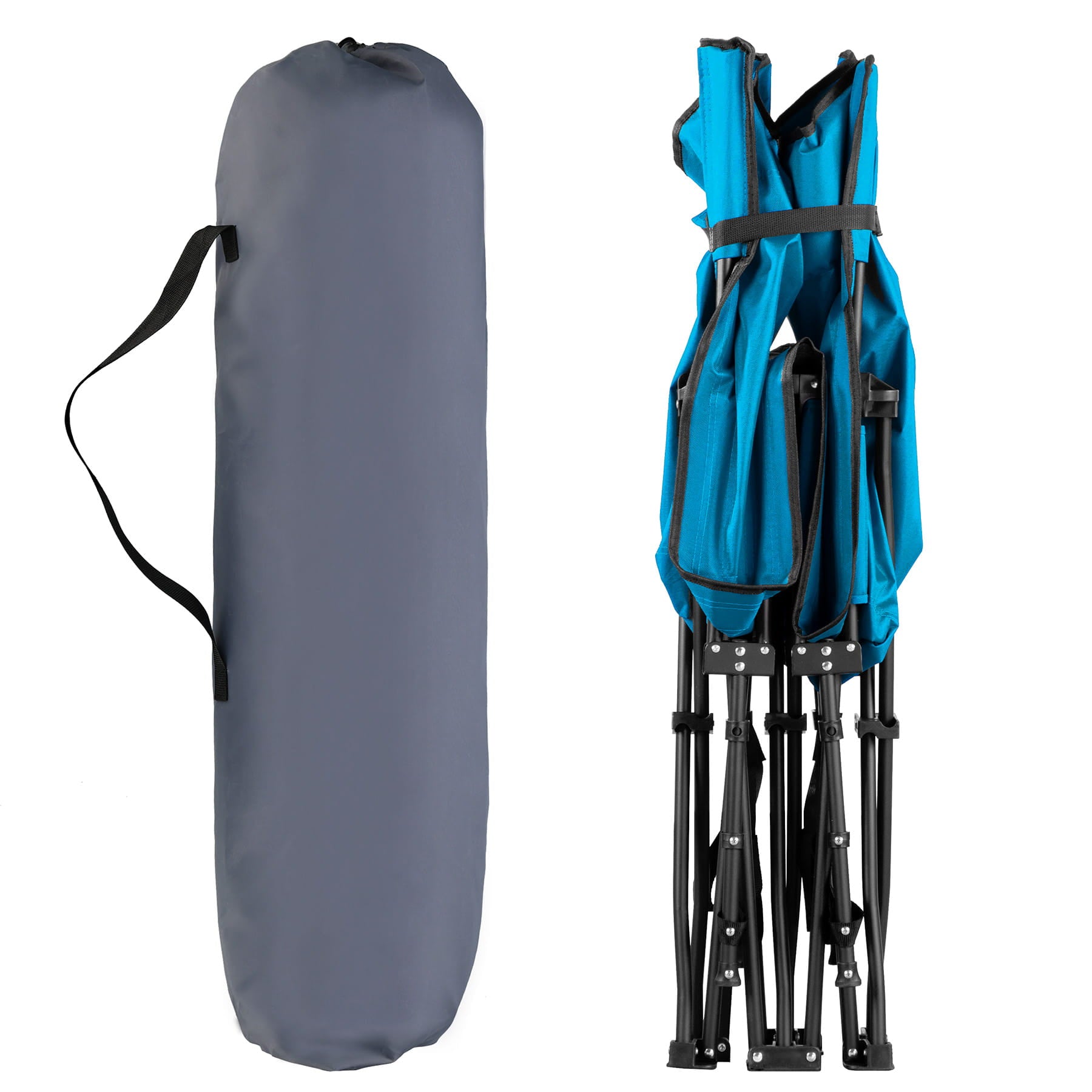 ŁÓŻKO POLOWE NIEBIESKIE 188 CM NILS CAMP NC2701