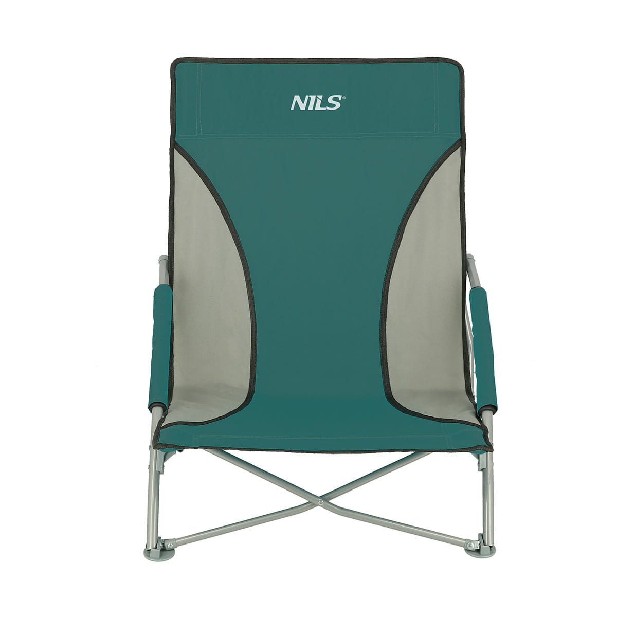 ZIELONO-SZARY KRZESŁO PLAŻOWE NILS CAMP NC3035