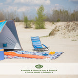 KRZESŁO PLAŻOWE TURYSTYCZNE NIEBIESKIE NILS CAMP NC3035