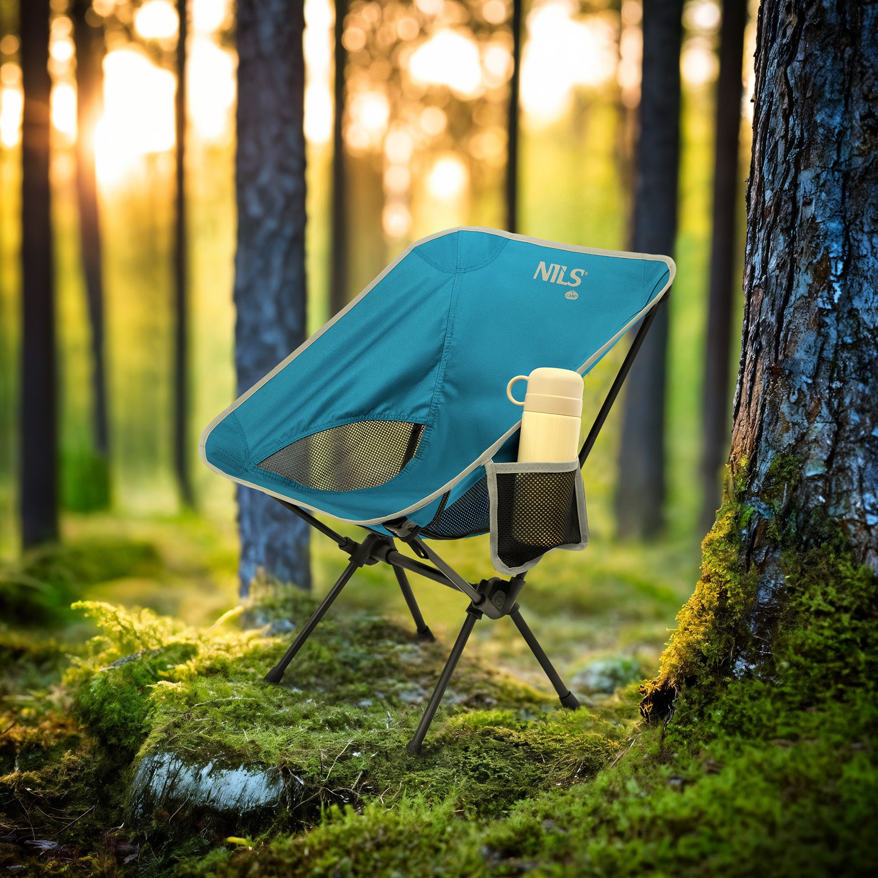 KRZESŁO SKŁADANE ULTRALIGHT ZIELONE NILS CAMP NC3320