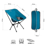 KRZESŁO SKŁADANE ULTRALIGHT ZIELONE NILS CAMP NC3320