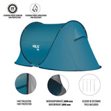 NAMIOT 2-OSOBOWY SAMOROZKŁADAJĄCY POP-UP NILS CAMP NC3743