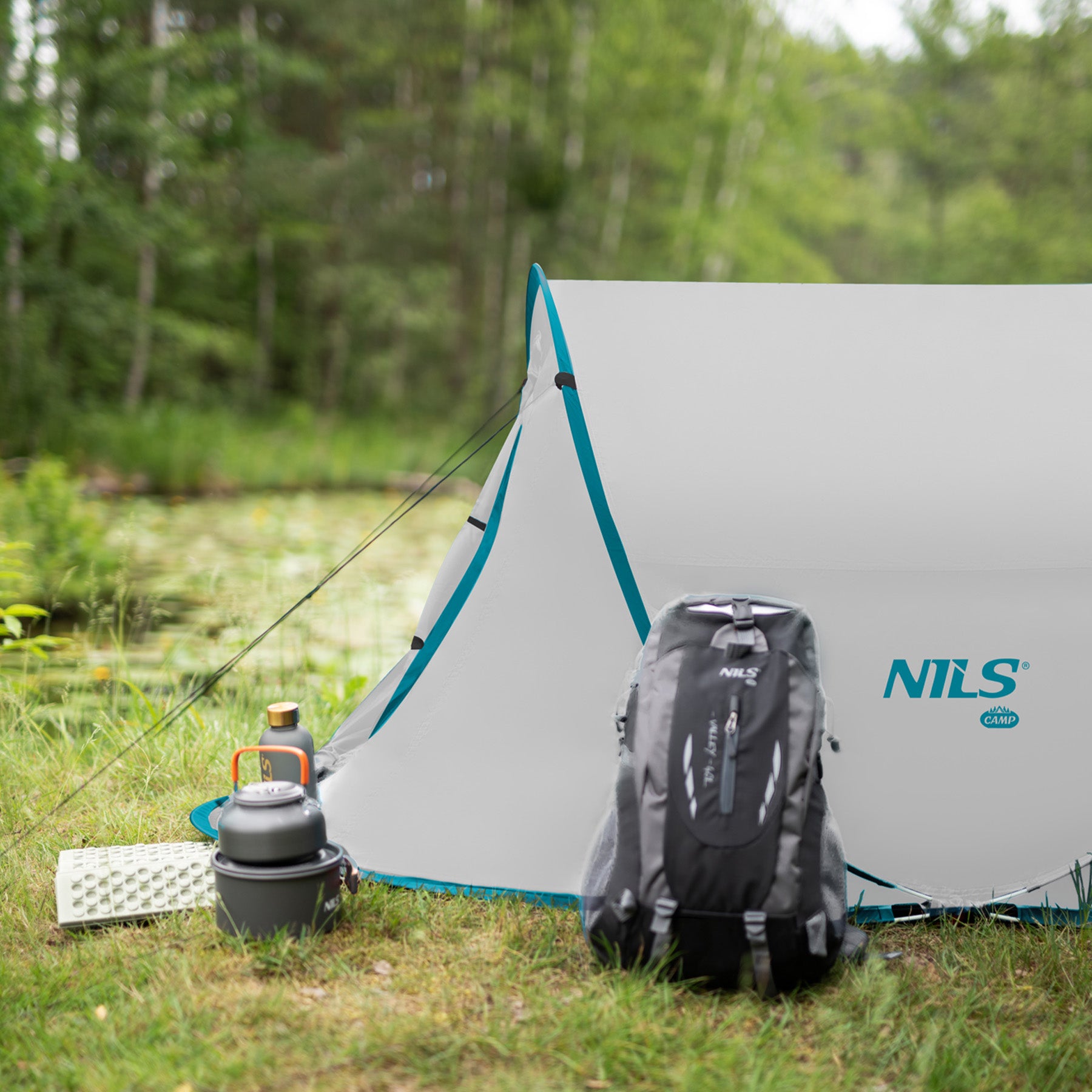 NAMIOT 2-OSOBOWY SAMOROZKŁADAJĄCY POP-UP NILS CAMP NC3743