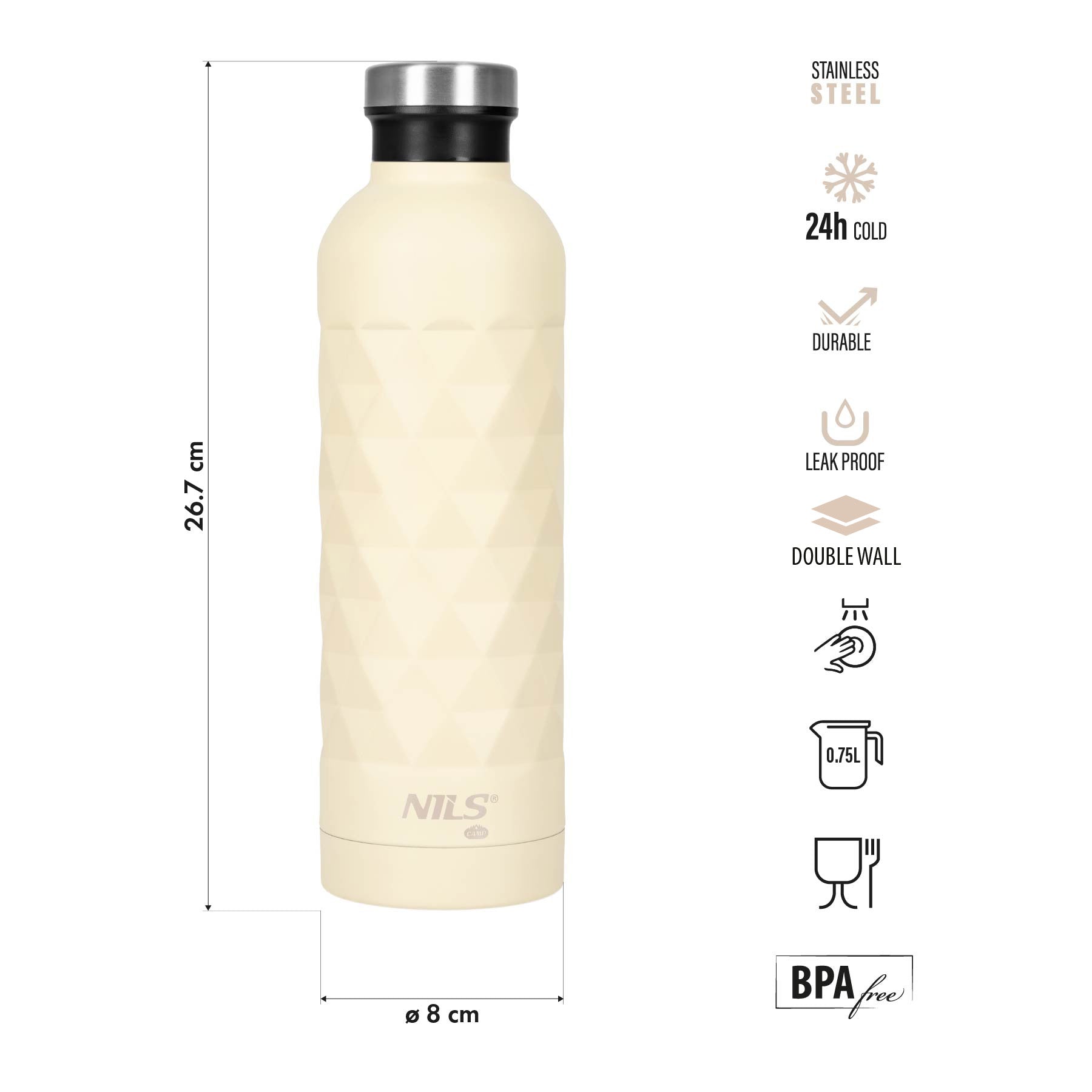 BUTELKA TURYSTYCZNA 750ML NILS CAMP NC3805