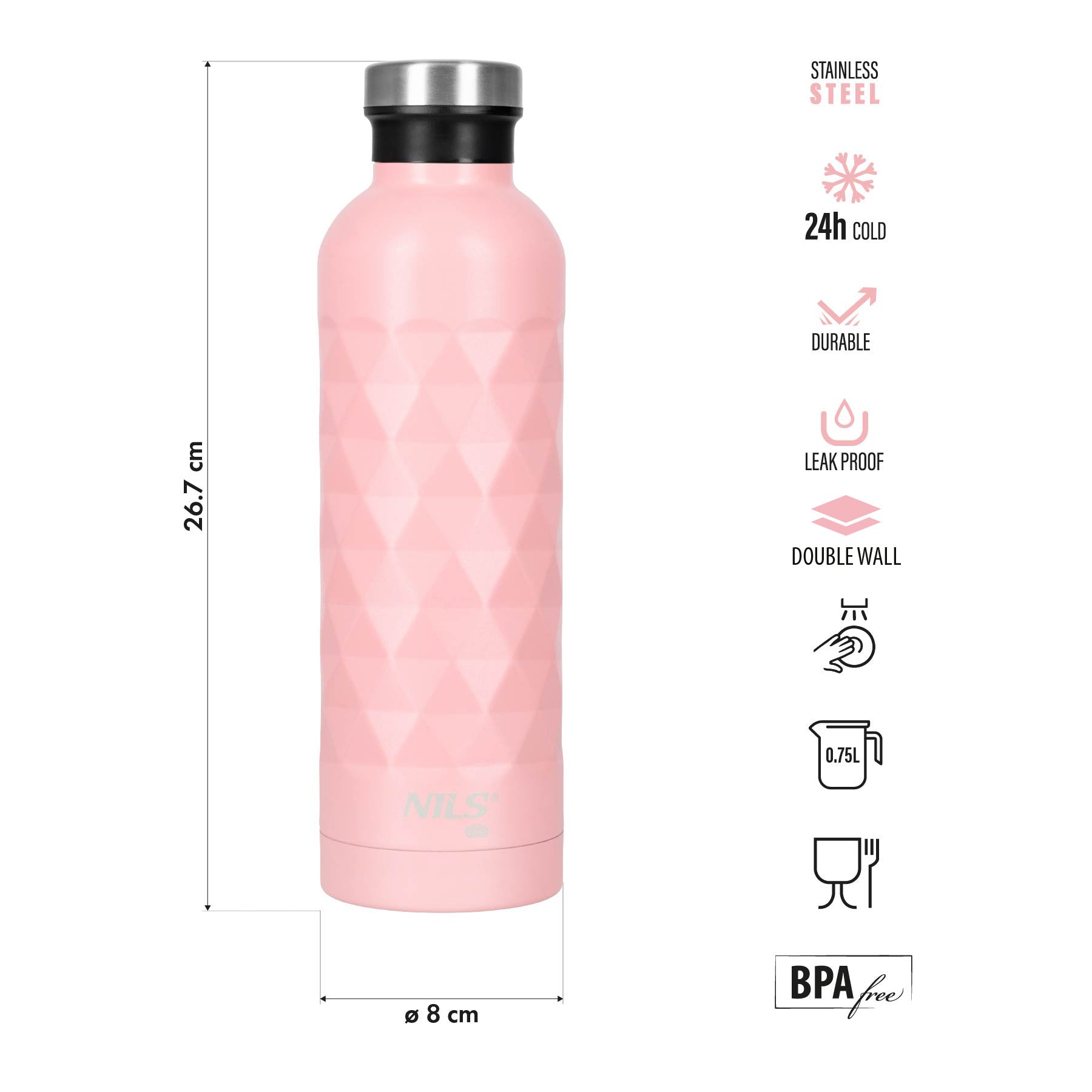 BUTELKA TURYSTYCZNA 750ML NILS CAMP NC3805