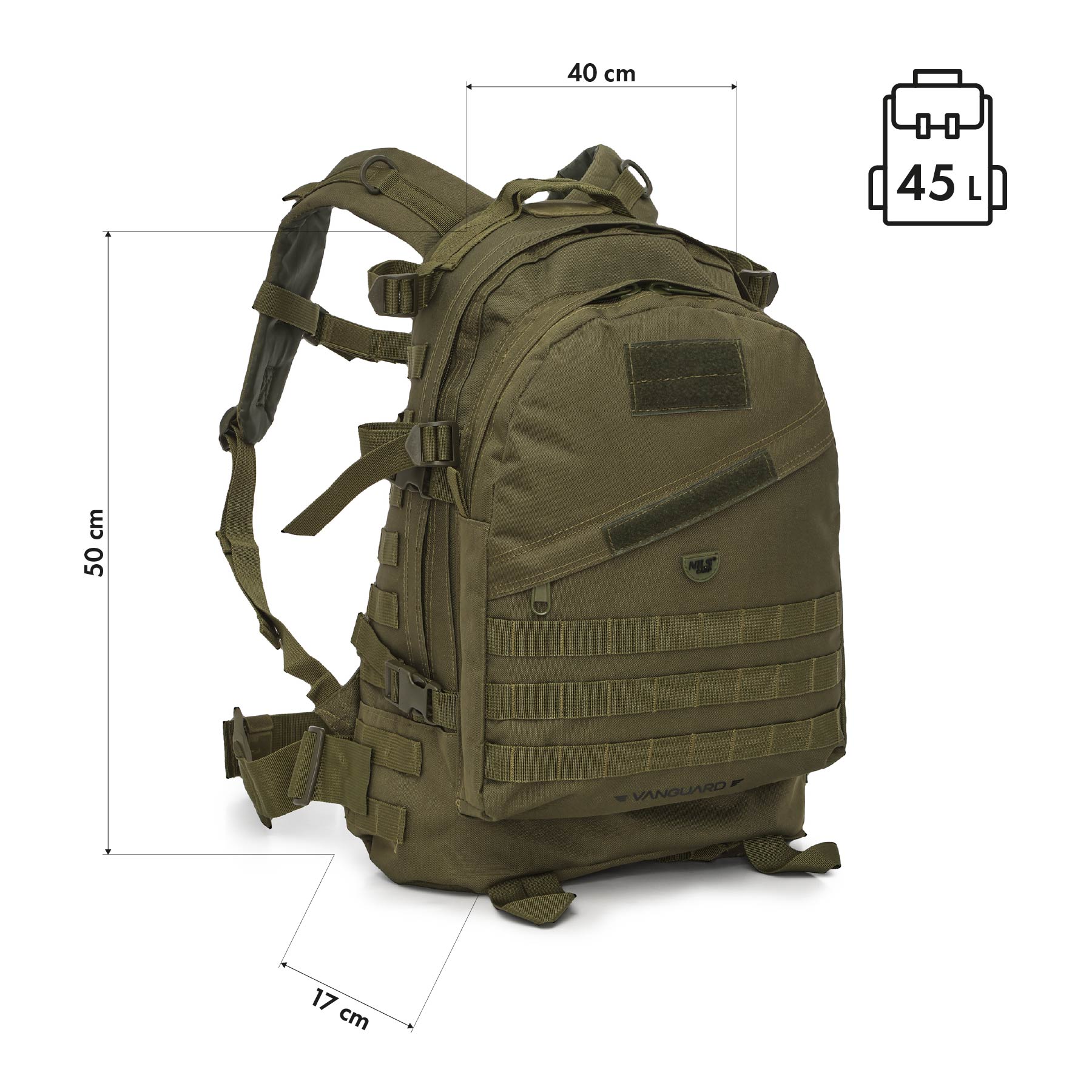 PLECAK TAKTYCZNY VANGUARD CZARNY 45L NILS CAMP NC3904