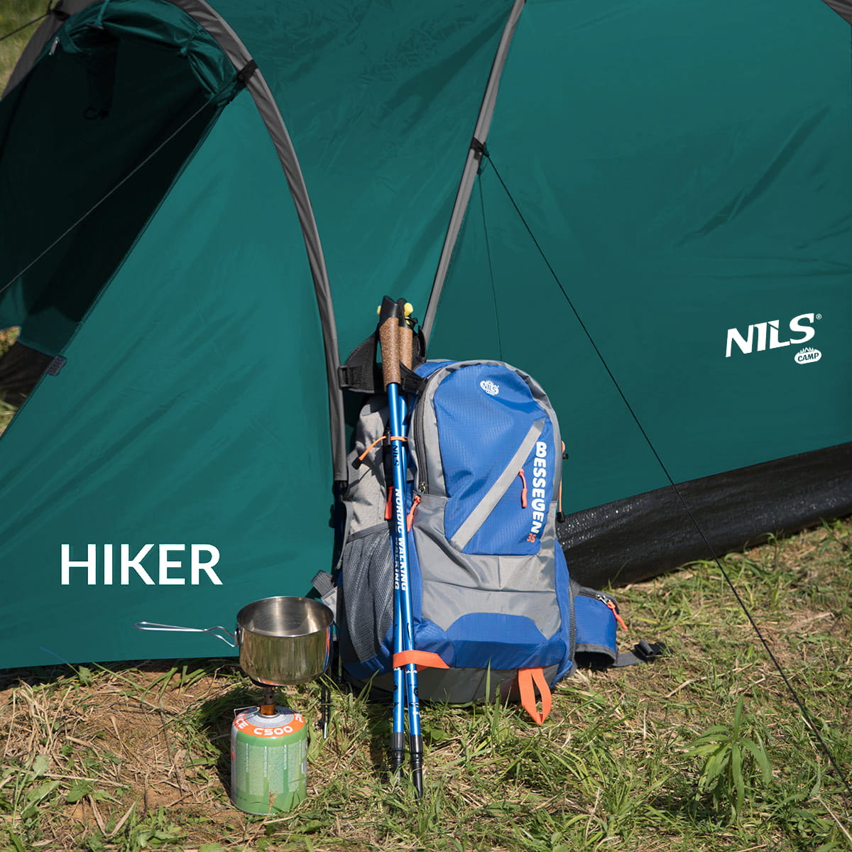 Namiot turystyczny NILS CAMP NC6010 Hiker 2-osobowy