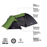 Namiot kempingowy zielony NILS CAMP NC6012 Trekker 4-osobowy