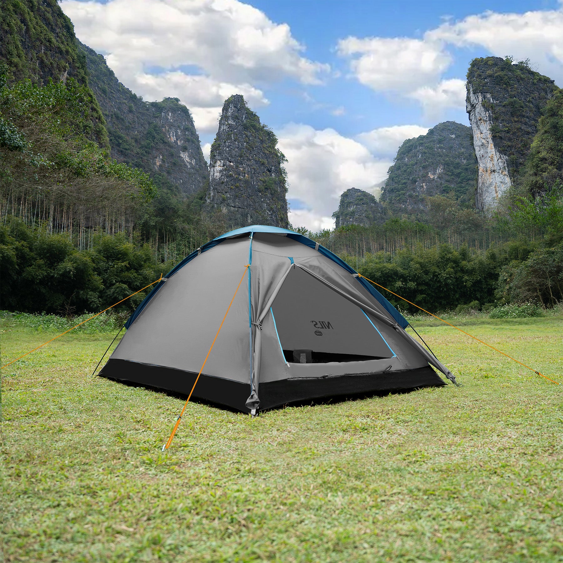 NAMIOT KEMPINGOWY SZARO-NIEBIESKI NIGHTFALL NILS CAMP NC6033