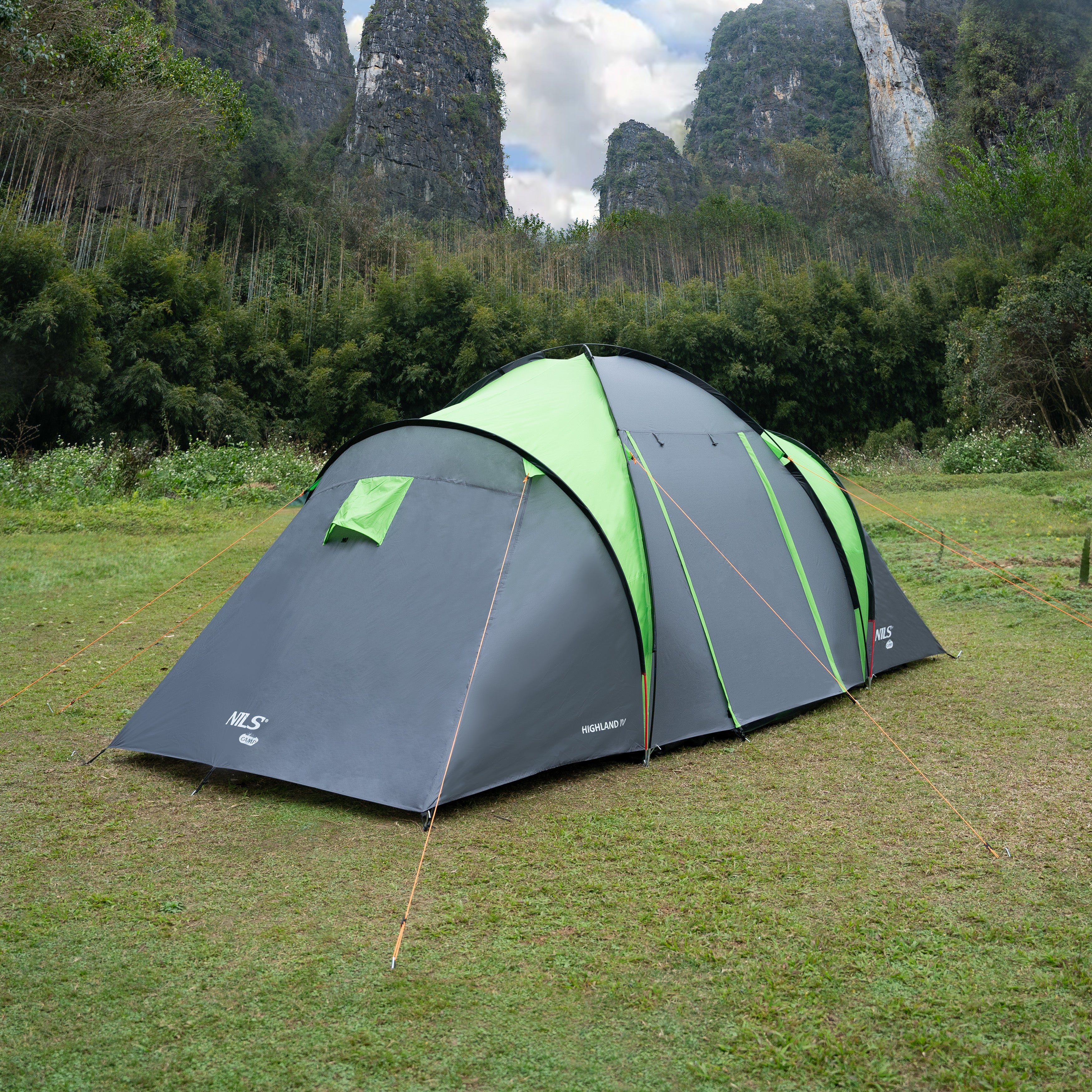 NAMIOT KAMPINGOWY 4-OSOBOWY Z PRZEDSIONKIEM NILS CAMP HIGHLAND IV NC6431