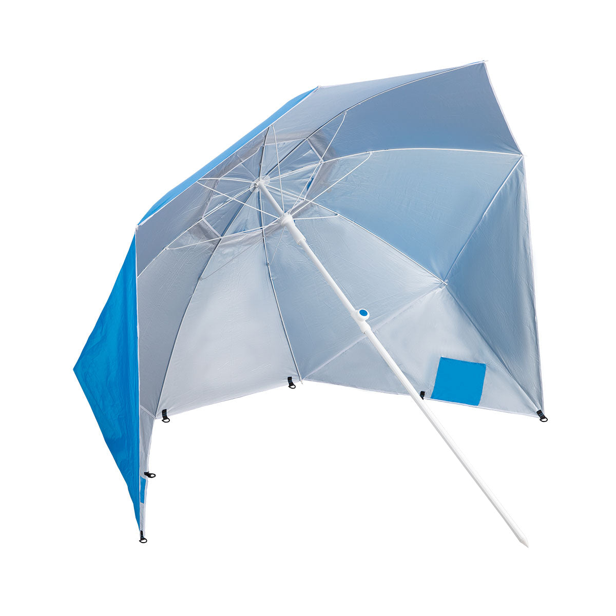Parasol plażowy NILS CAMP NC7822 XL z klapami bocznymi i ochroną UV SPF 40+