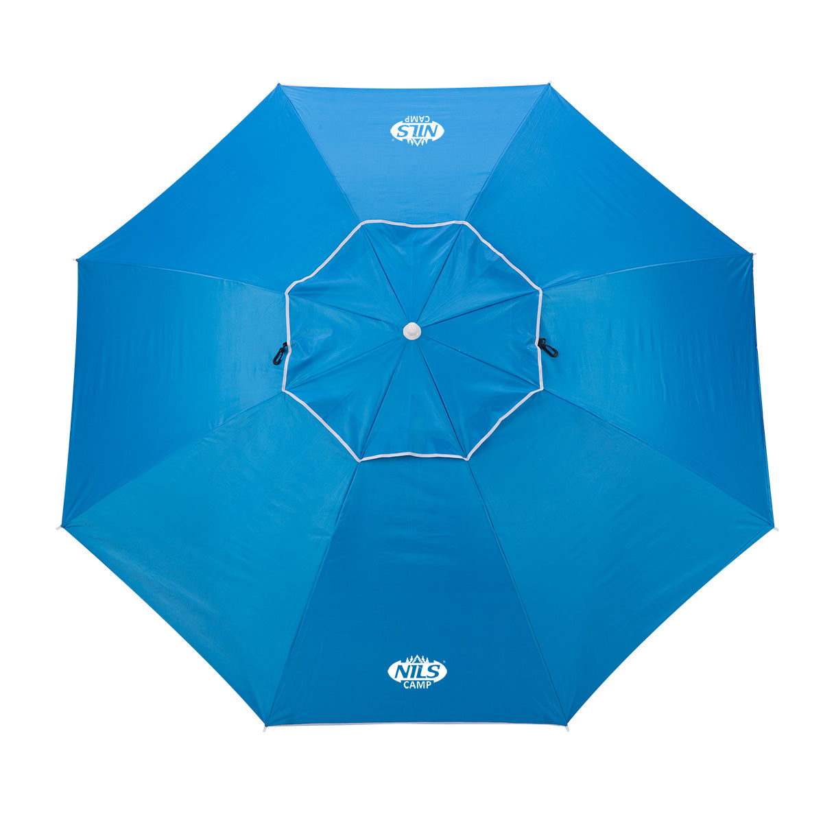 Parasol plażowy NILS CAMP NC7822 XL z klapami bocznymi i ochroną UV SPF 40+