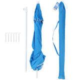 Parasol plażowy NILS CAMP NC7822 XL z klapami bocznymi i ochroną UV SPF 40+