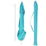 Parasol plażowy NILS CAMP NC7822 XL z klapami bocznymi i ochroną UV SPF 40+