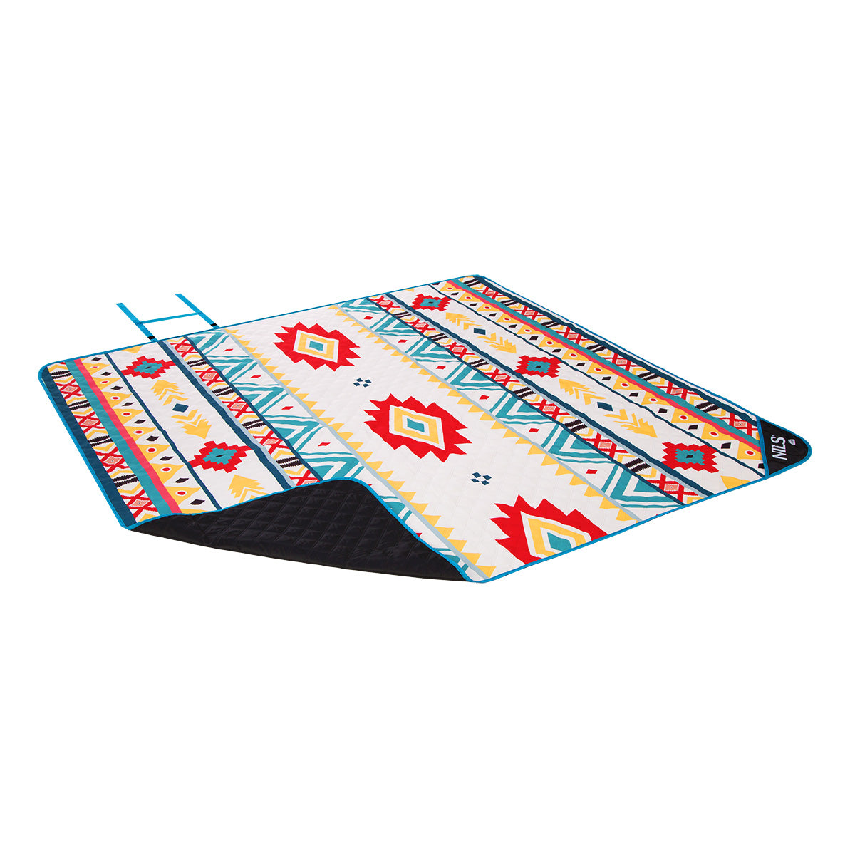 DUŻY KOC PIKNIKOWY PLAŻOWY AZTECKI WZÓR XXL 250x200cm NILS CAMP NC8022