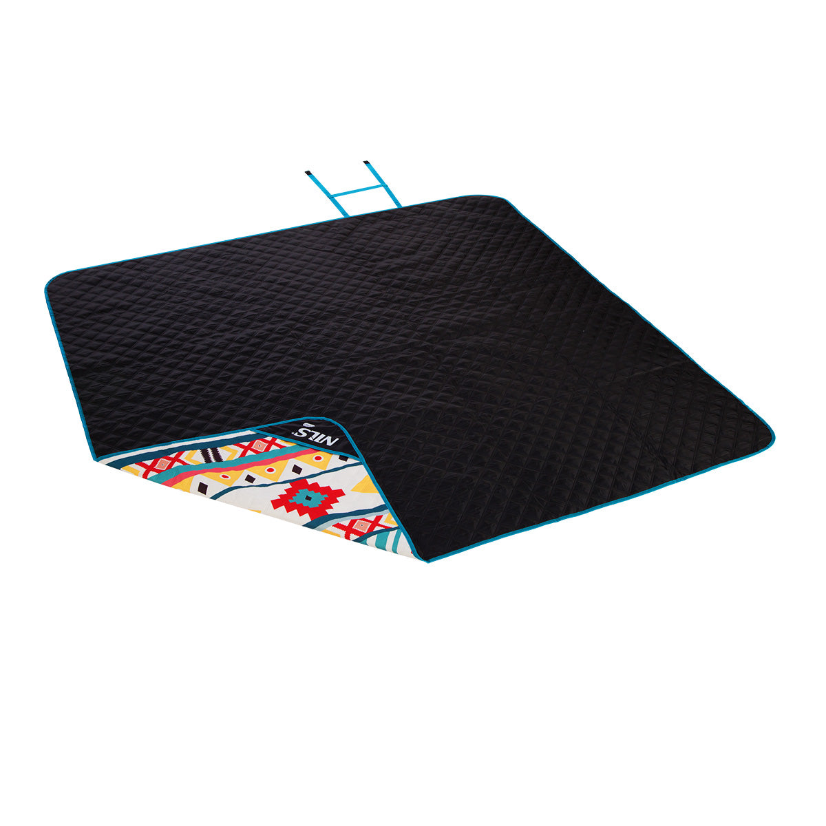 DUŻY KOC PIKNIKOWY PLAŻOWY AZTECKI WZÓR XXL 250x200cm NILS CAMP NC8022