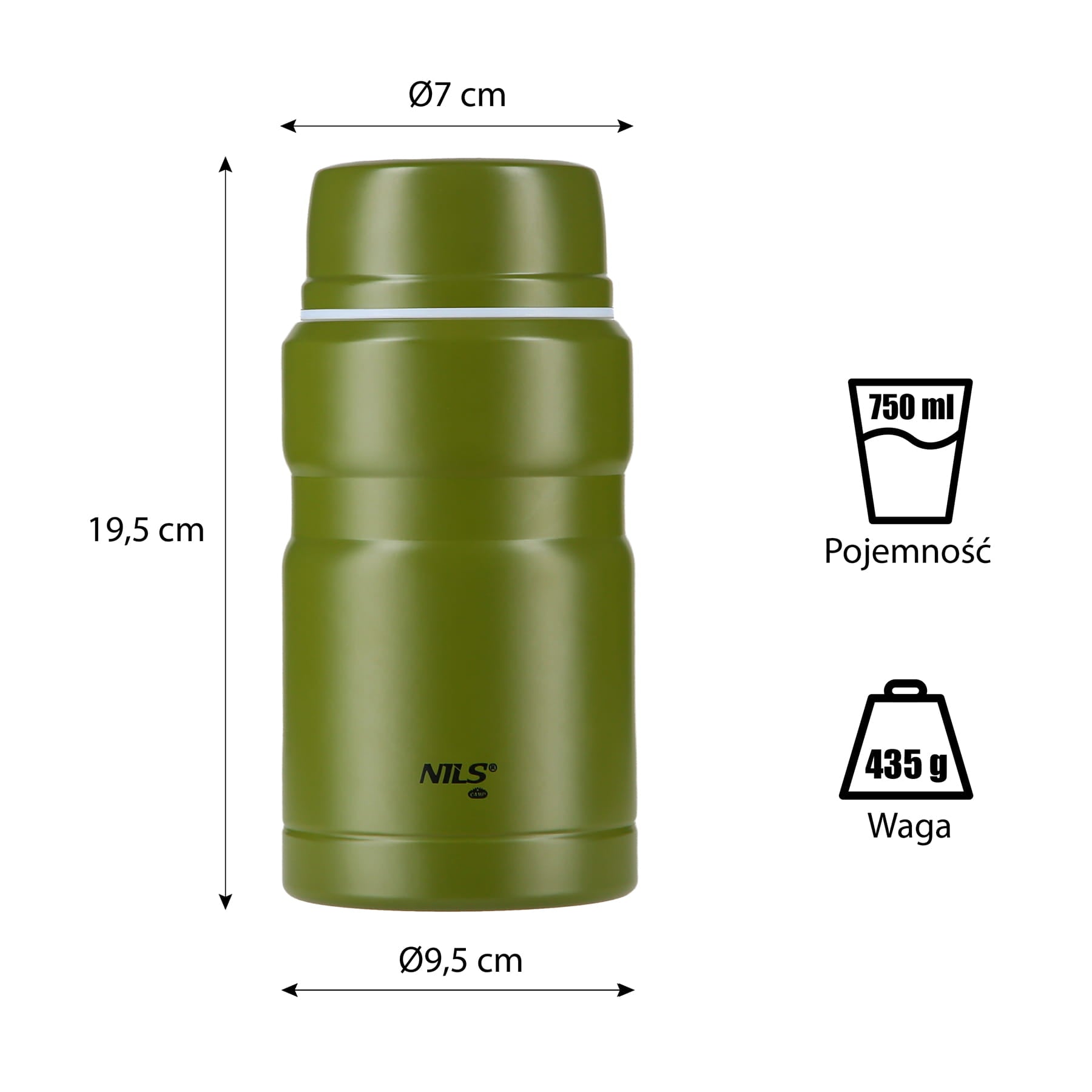 TERMOS ZESTAW NCT02 750ML NILS CAMP