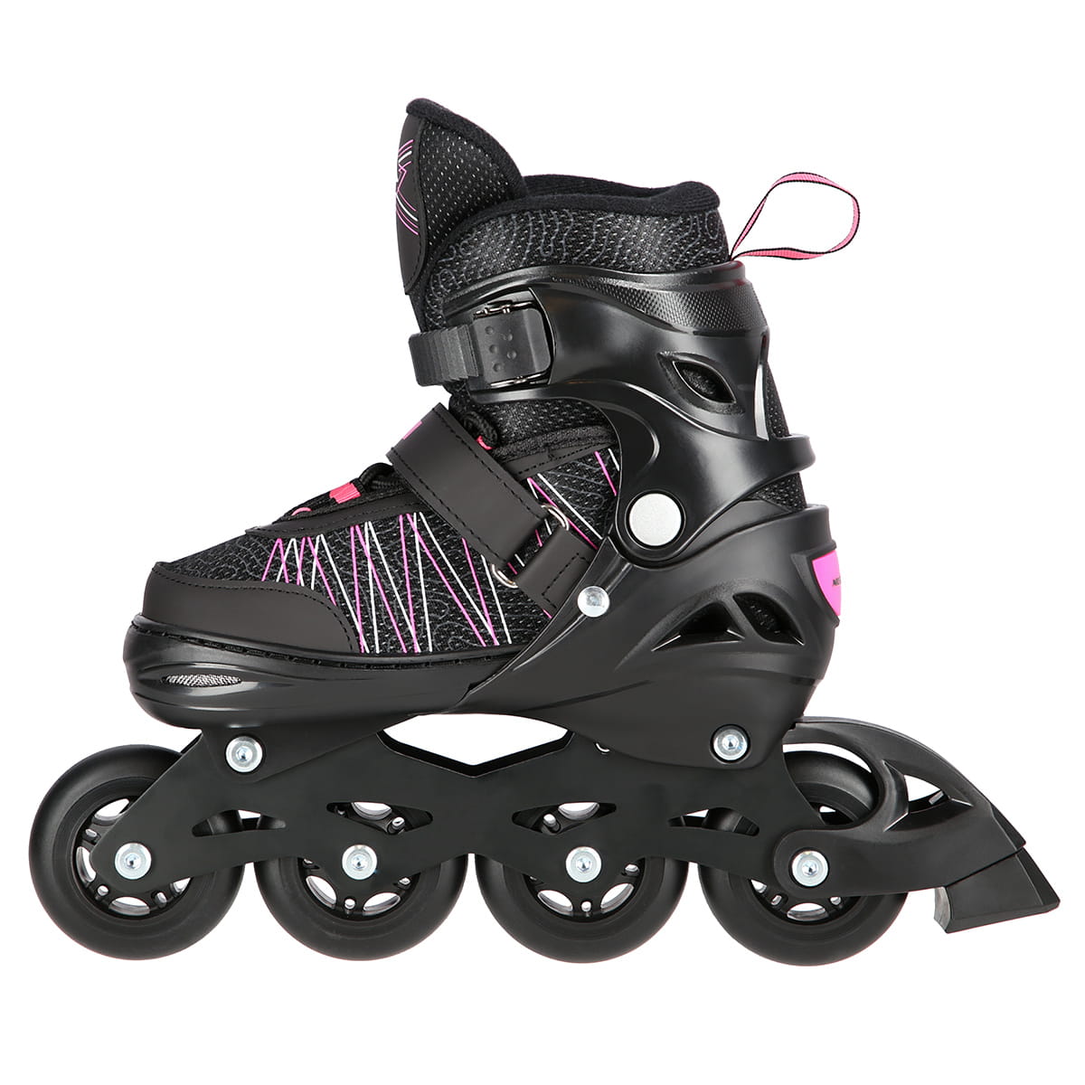 ŁYŻWOROLKI Z WYM. PŁ. HOKEJOWĄ NILS EXTREME NH11912 A 2w1 BLACK/PINK