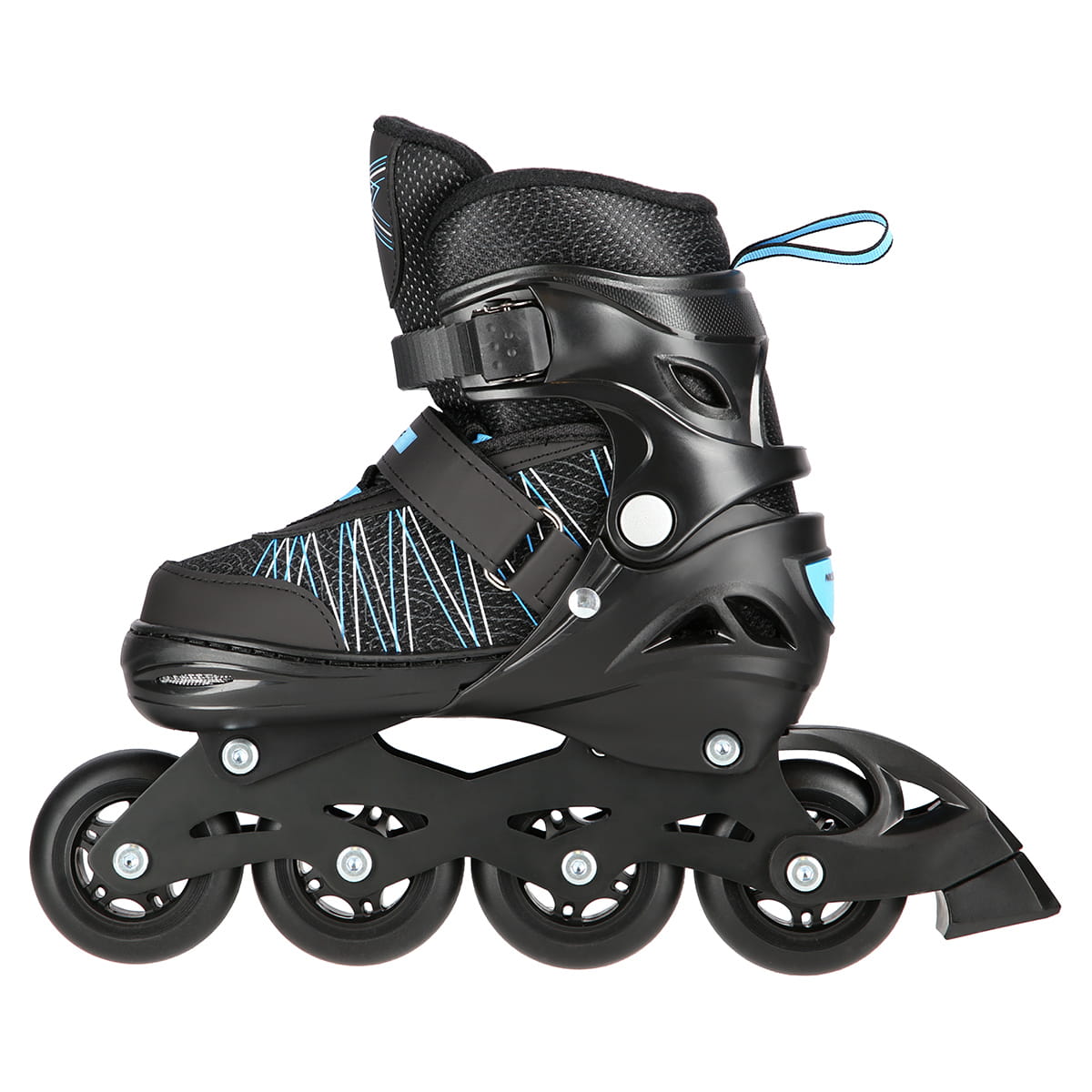 ŁYŻWOROLKI Z WYM. PŁ. HOKEJOWĄ NILS EXTREME NH11912 A 2w1 BLACK/BLUE