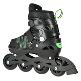 ŁYŻWOROLKI Z WYM. PŁ. HOKEJOWĄ NILS EXTREME NH11912 A 2w1 BLACK/GREEN