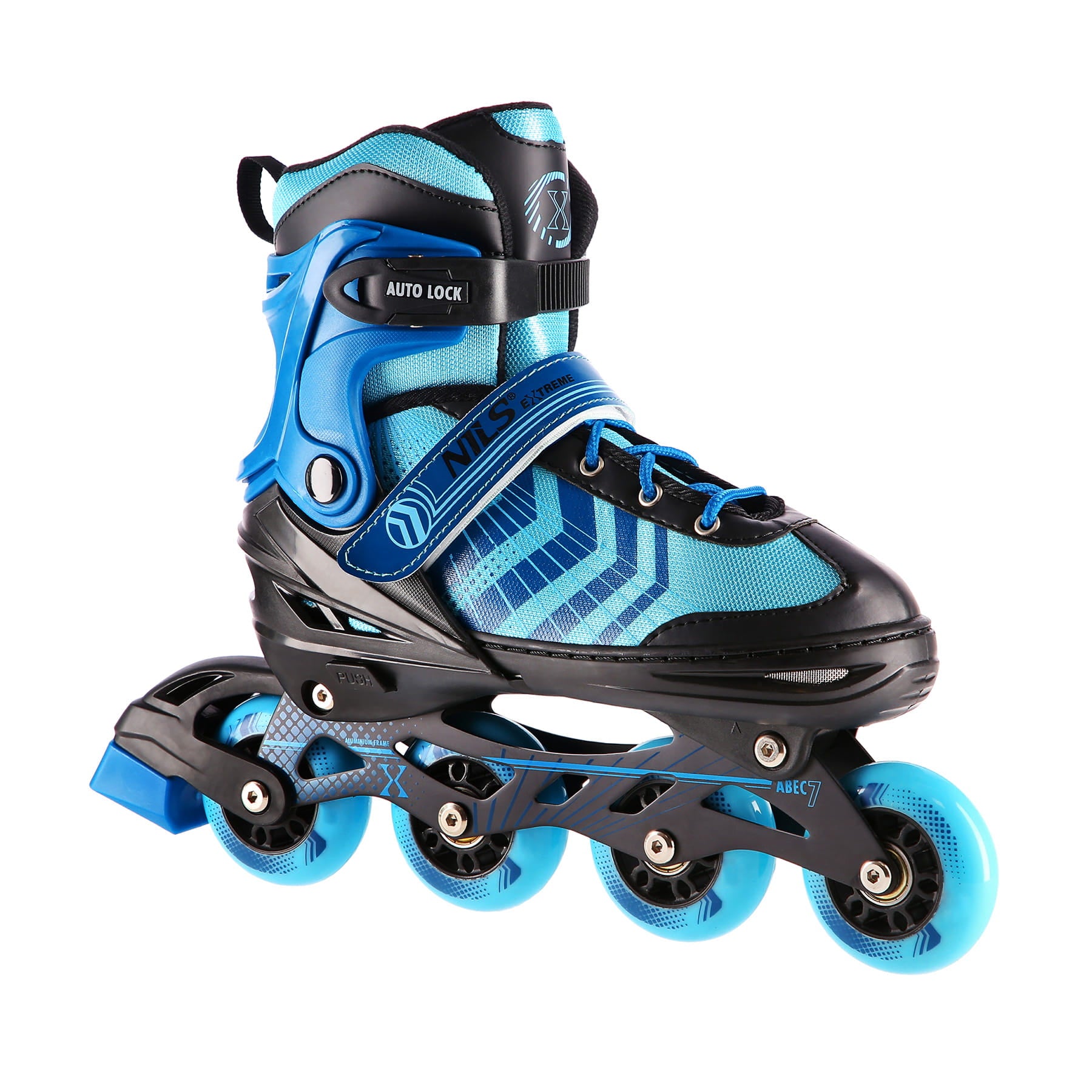 ŁYŻWOROLKI  NILS EXTREME NH18192A 4w1 CZARNO-NIEBIESKIE